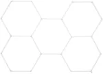 Lubinis &scaron;viestuvas Toolight Led &Scaron;viestuvas Hexagon Jnh051-h Baltas