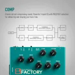 Sonicake bosinis pedalas su overdrive analoginiu prie&scaron;stiprintuvo kompresijos efektų pedalu 3 juostų Eq Xlr i&scaron;vestis B Factory