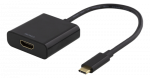 Adapteris DELTACO USB-C į HDMI, 4096x2160 30Hz, juodas / USBC-HDMI8