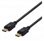 DELTACO &bdquo;DisplayPort&ldquo; kabelis, 1,5 m, 4K UHD, DP 1.2, juodas DP-1015D