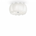 Lubinis &scaron;viestuvas Ideal Lux Ceiling lamp with 5 lights OVALINO, E27, baltas