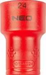 Neo Tools 1/2 "&scaron;e&scaron;iakampis lizdas 24 mm 1000 V