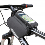 Wozinsky frame bike bag + detachable phone cover iki 6.5 "1.5l juodos spalvos (WBB7BK)