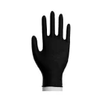Nitrilinės pir&scaron;tinės be pudros juodos Nitrile Medical Exam Gloves Powder-Free Juodas S 200vnt