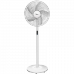 Midea Stovo ventiliatorius, 48W, 40cm, 8 greičiai, 8h laikmatis, LED ekranas, elektrinis valdymas nuotoliniu būdu, 3 viename: stovas/stalas/stalas+stovas, valdymo pultas ant galinio variklio dangčio, oro srautas: 41m&sup3;/min, triuk&scaron;mo lygis: 38-65 dB, s ...