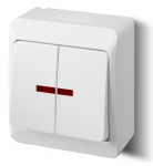 Jungiklis ELEKTRO-PLAST HERMES, 2 klav., IP44