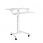 Spacetronik Buddy 03 reguliuojamas stalas ant ratukų, baltas
