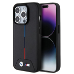 Dėklas Apple iPhone 15 Pro BMW Quilted Tricolor MagSafe (Bmhmp15l22pvtk) juodos spalvos