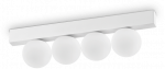 Lubinis &scaron;viestuvas 12W LED pavir&scaron;inis &scaron;viestuvas PING PONG, baltas, 3000K