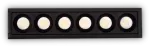 10W LED įleidžiamas linijinis &scaron;viestuvas LIKA, juodas, 3000K
