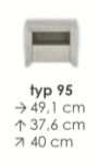 Extom ANGEL spintelė prie lovos typ 95