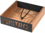 Vilde Servetėlių laikiklis su stūmimo juosta BISTROT 18x18 cm