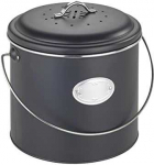 Komposto krep&scaron;elis, 3 keičiami kvapus neutralizuojantys filtrai, 6 l, Nero, WENKO