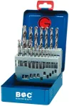 Grąžtas Spiralinių grąžtų rinkinys metalui DIN 338 HSS-G BOHRCRAFT (19 vnt.)