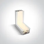 10W LED lubų - sienos kampinė jungtis, balta, 3000K, 38152RL/W/W