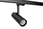14W LED akcentinis &scaron;viestuvas PACO MINI į 3 fazių bėgelius, juodas, 4000K