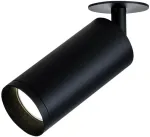 9W LED įleidžiamo montavimo &scaron;viestuvas, juodas, 3000K, S057-24