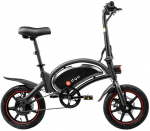 Elektrinis dviratis DYU D3F, 14", 250W, 10Ah, juodas