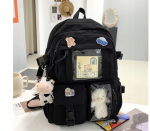 Mokyklinės kuprinė Bergens, juoda