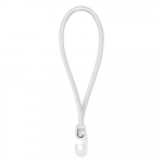 Tvirtinimo elastinė guma su kabliuku Bradas BUNGEE CORD HOOK, 40 cm, 25 vnt., balta