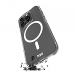 Puro Impact dėklas telefonui skaidrus D3O MagSafe Silikoninis Apple iPhone 16 Pro - dėklas telefonui skaidrus