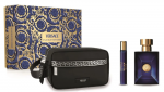 Kvepalų rinkinys vyrams Versace Dylan Blue Pour Homme (EDT, 100 ml + EDT, 10 ml + kosmetinė)