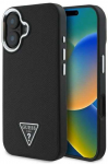Guess GUHMP16MPGTSPSK Apple iPhone 16 Plus 6.7" dėklas telefonui juodos spalvos hardcase Grained Triangle MagSafe