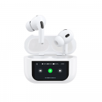 Dudao U19 į ausis įki&scaron;amos TWS belaidės Bluetooth 5.3 ausinės su LED ekranu &ndash; balta