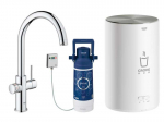 Grohe RAUDONAS DUO SNANGAS IR CROMAS KATILAS