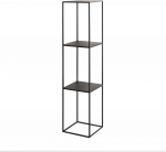 Customform Knygų stovas, TENSIO PILLAR 3F, 140x30 cm, Juoda