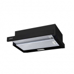 CATA | Hood | TFB-5160 BK | Telescopic | Energy efficiency class C | Plotis 59.5 cm | 300 m&sup3;/h | Mechanical control | LED | Juodas