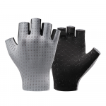 Rockbros Breathable Short Finger Cycling pir&scaron;tinės, dydis: L - pilkos spalvos