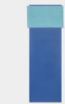 Jogos rank&scaron;luostis Manduka eQua&reg; YOGA HAND TOWEL (Spalva: Mėlyna Lotus)