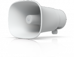 UBIQUITI AI HORN SPEAKER ALL-WEATHER POE 120 DB HORN SPEAKER WITH ADVANCED AI ALERT FUNCTIONALITY AND VERSATILE WALL, CORNER, AND POLE MOUNTING OPTIONS