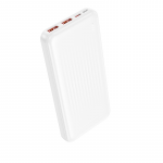 Borofone Power Bank 10000mAh BJ80 Clever - 2xUSB + Type C - QC 3.0 22,5W PD 20W baltos spalvos