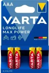 Baterijos - Varta Longlife Max Power AAA LR03 1,5 V &Scaron;arminės 4 vnt.