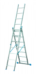 Aliuminio laiptai VHR3x 7 pakuočių ilgis 3,99 m (3x1,9 m) Elkop