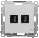 Kontakt Simon GN.2-KR.HDMI ALU.MAT SIMON55
