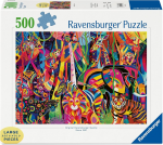 Ravensburger Dėlionė 500 vnt. - Spalvingos džiunglės