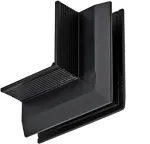 Užglaistomo magnetinės sistemos ZAMBELIS MAGNETIC 5MM bėgelio vertikalus kampinis sujungimas, matinės juodos sp., 2519