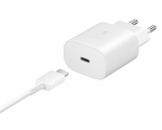 EP-TA800XWE Samsung 25 W kelioninis įkroviklis USB-C duomenų kabelis baltas (pažeista pakuotė)