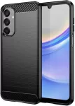 Fusion Accessories Topt Carbon dėklas skirtas Samsung Galaxy M15 5G juodos spalvos