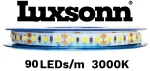 11W/m LED juosta LUXSONN, BRIDGELUX diodai, 90 LED/m, 12V, 3000K, 5m ritė