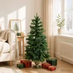 Mini Kalėdų medis 120 cm PVC ir PE Žalia