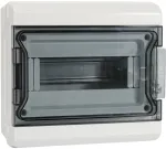 Kanlux Modulinė vir&scaron;utinio montavimo skirstomoji dėžutė KDB-IP65-S09T MK2+ 9P IP65 IK08 II klasės papildomi N/PE gnybtai pilka (90128)