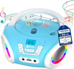 KLIM vaiki&scaron;kas ne&scaron;iojamas CD grotuvas su FM radiju, RGB ap&scaron;vietimu ir 13 W galia BCDY