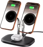 SwanScout belaidė magnetinė įkrovimo stotelė dviem iPhone ir AirPods, 10 W, 706M