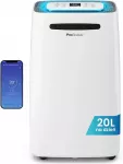 Pro Breeze oro sausintuvas 20 l per dieną su skaitmeniniu drėgmės ekranu PB-D-08W-W-EU