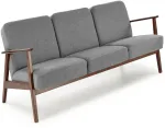 Fotelis MILANO 3S sofa, pilka CASTEL#93 / tamsus rie&scaron;utas