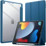 Jetech dėklas Ipad 10.2" (9/8/7 kartos) su pie&scaron;tuko laikikliu, skaidrus